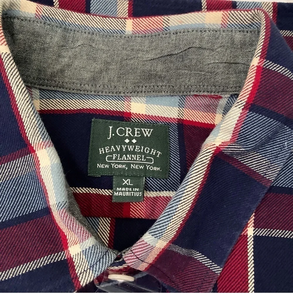 NWOT J. Crew Heavyweight Flannel | Size XL